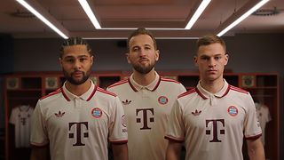 #NoHateSpeech: Serge Gnabry, Harry Kane and Joshua Kimmich.